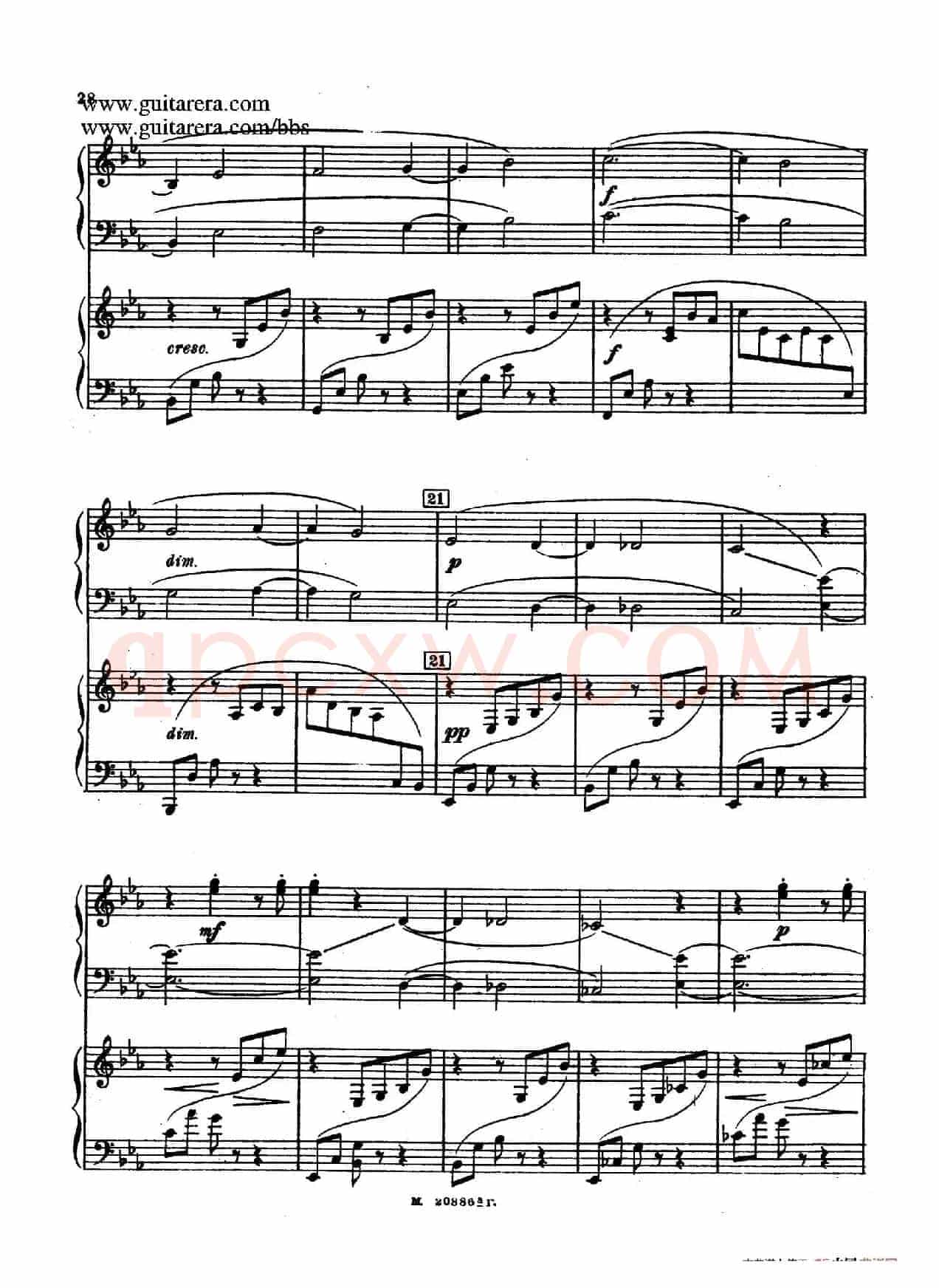 第二双钢琴组曲 Suite for Two Pianos No.2 Op.17(2. 圆舞曲 Valse)