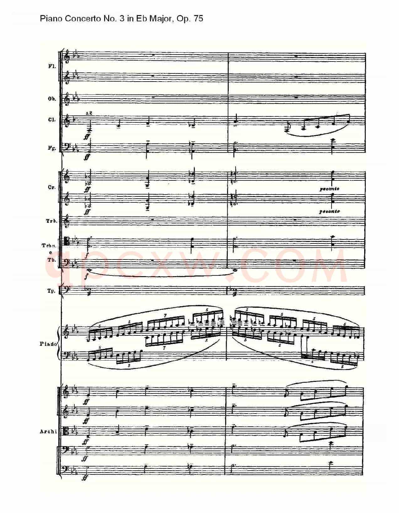 Piano Concerto No.3 in Eb Major,Op.75(Eb大调第三钢琴协奏曲)