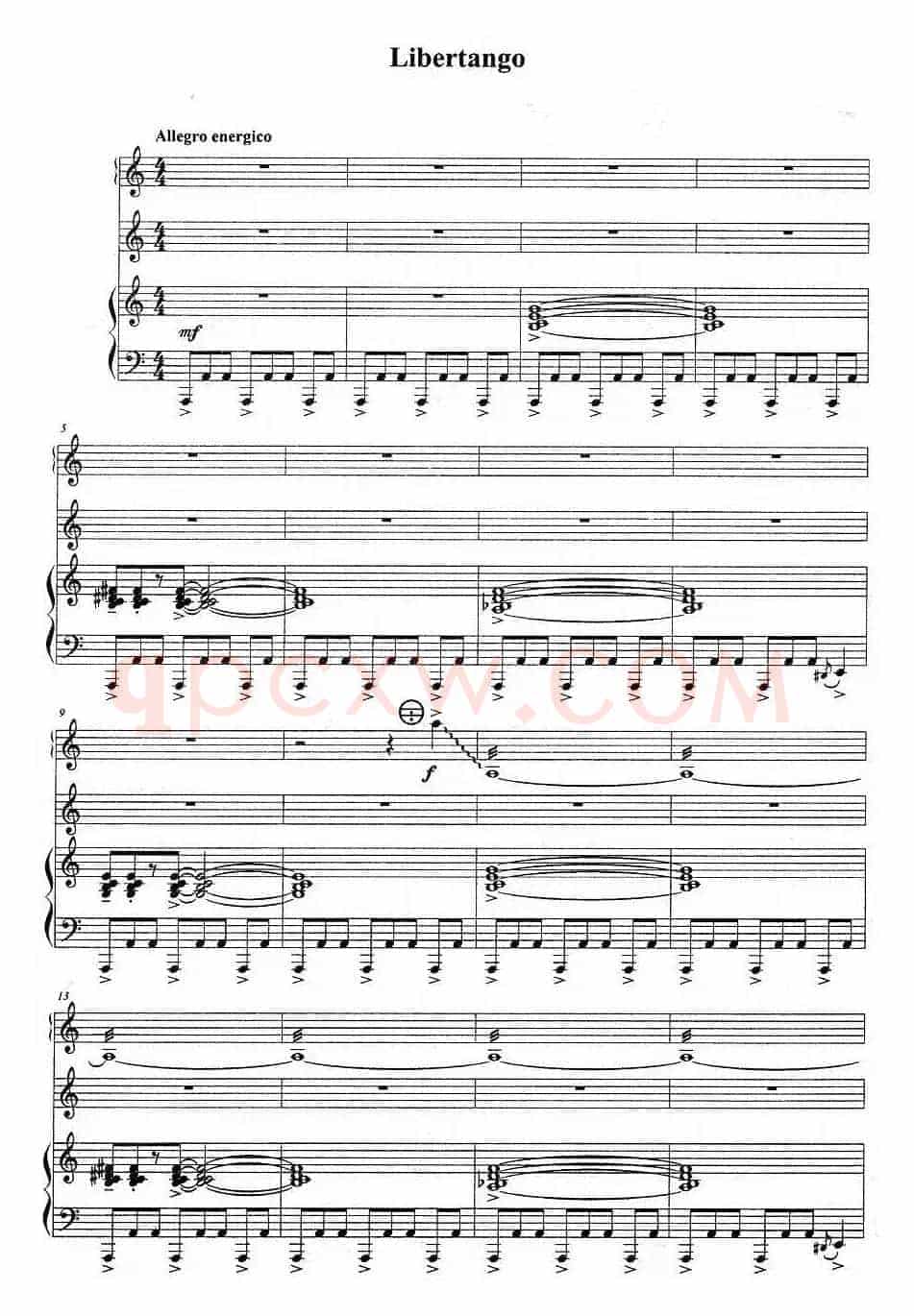 Libertango（自由探戈）（手风琴、小提琴、钢琴三重奏）
