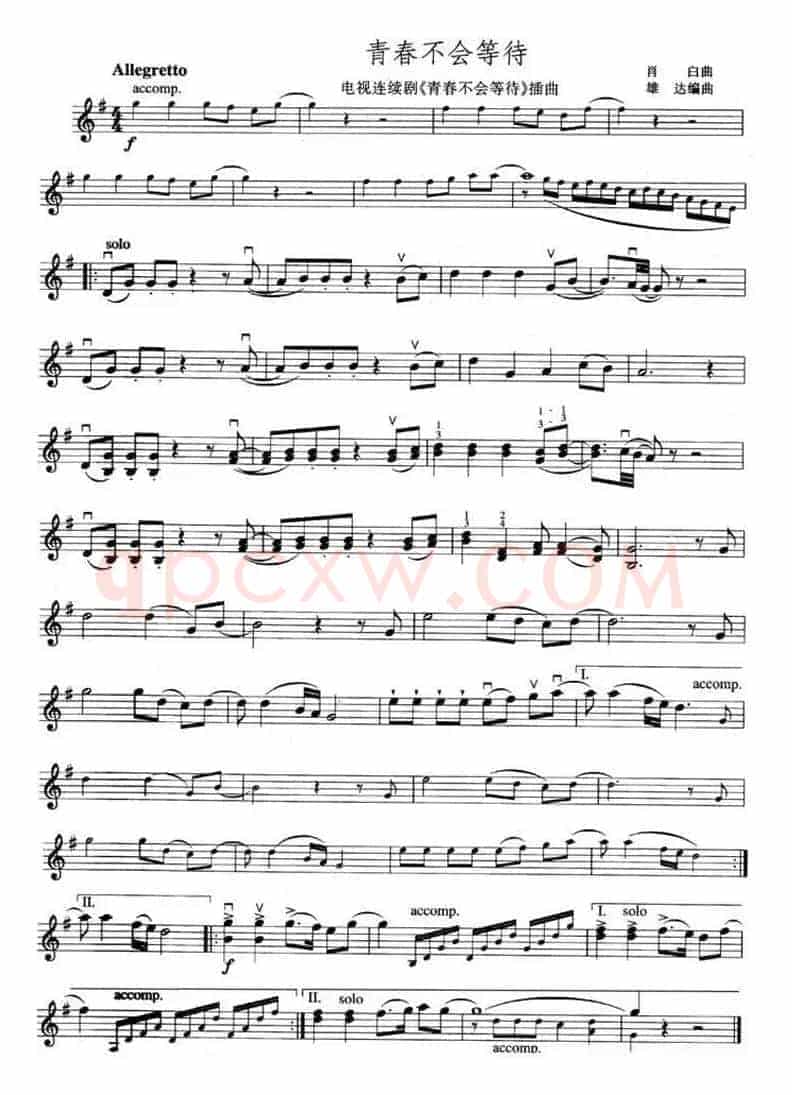 青春不会等待（同名电视剧插曲）