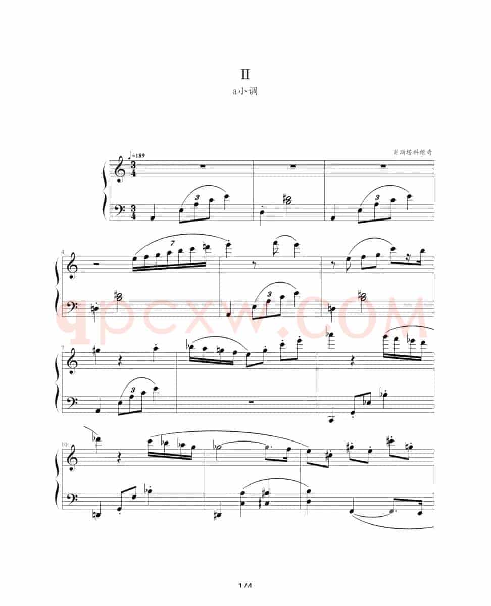 肖斯塔科维奇—前奏曲（2）：a小调