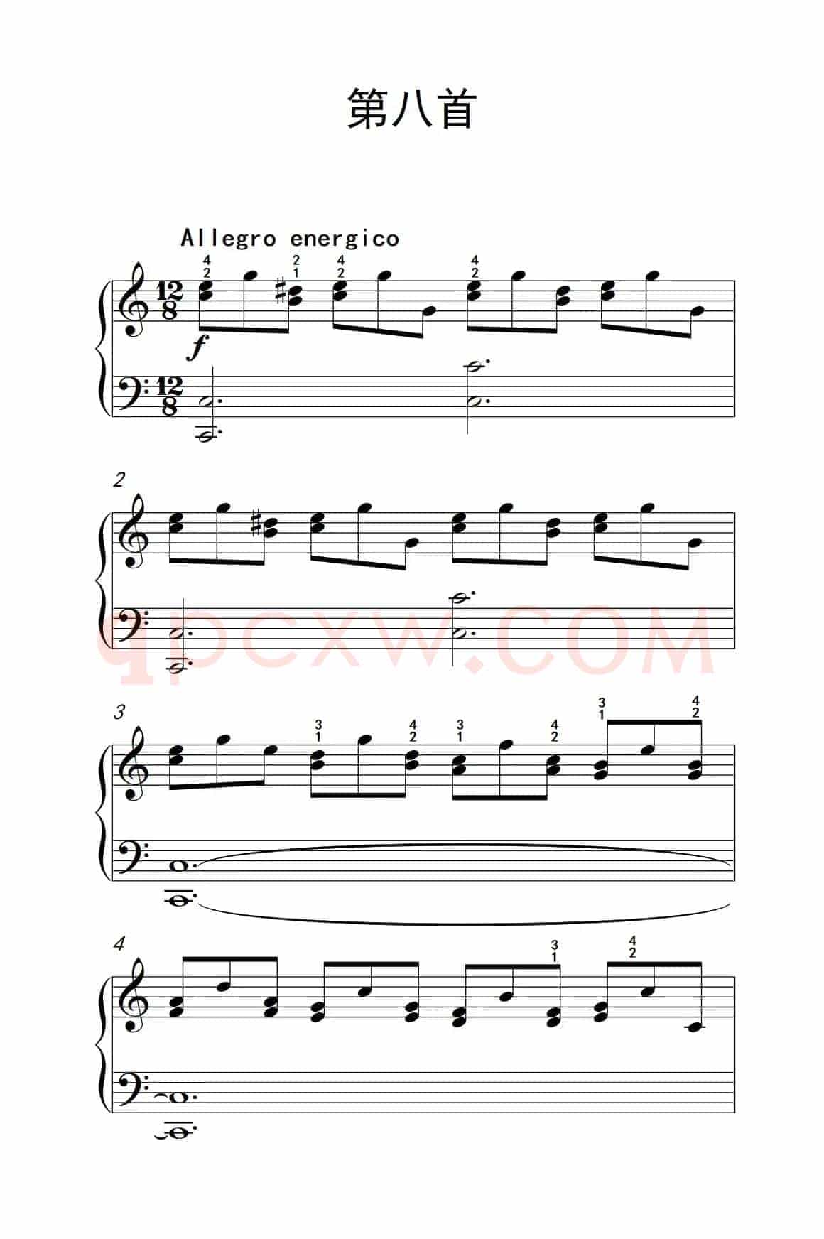 莫什科夫斯基 钢琴练习曲（第八首）
