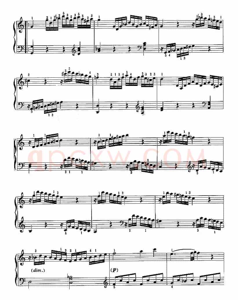 C大调奏鸣曲（第一乐章）（莫扎特作曲版）