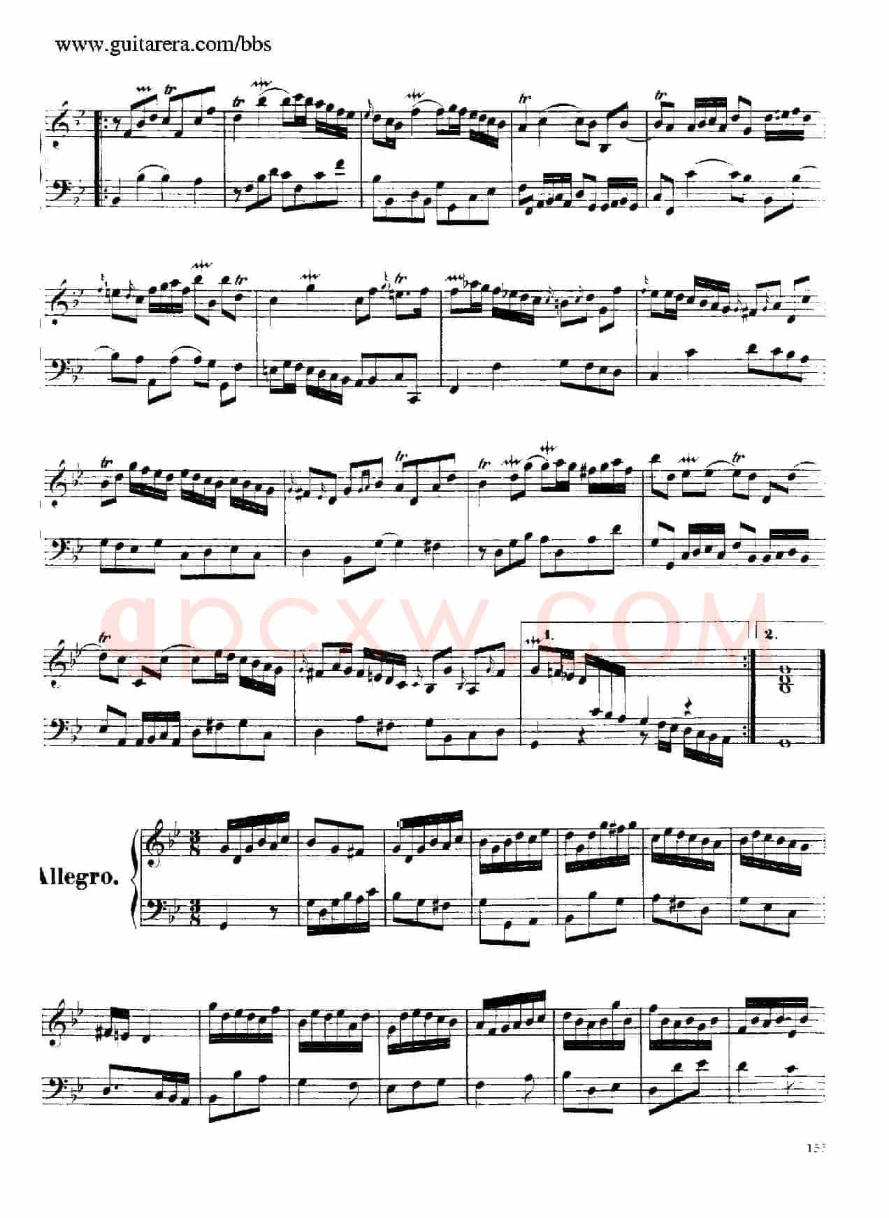 Suite No.7 in g Minor HWV 432（g小调第七组曲）