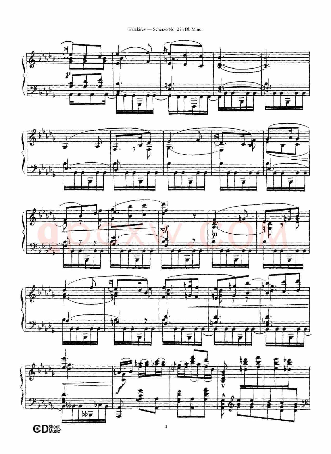 Scherzo No.2 in B-flat Minor（降b小调第二谐谑曲）