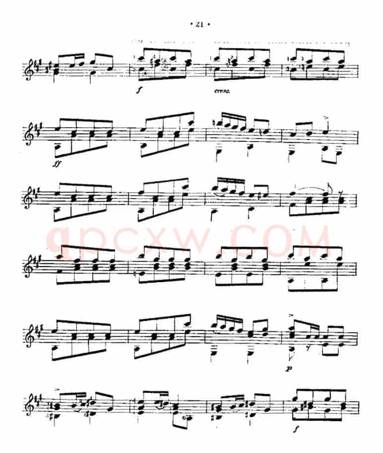 土耳其进行曲（西班牙吉他古典式独奏）