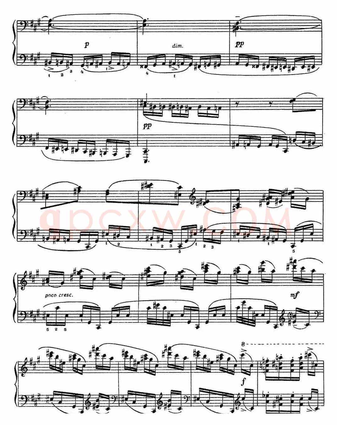 拉赫玛尼诺夫 音画练习曲11或12 Etudes tableaux Op.39 No.3