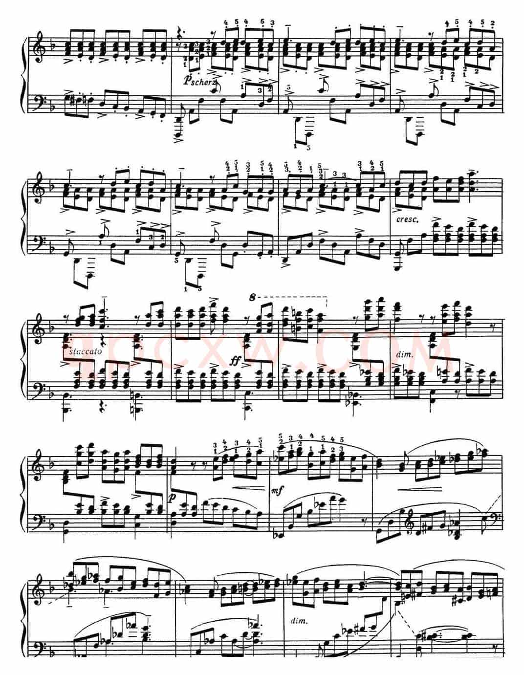拉赫玛尼诺夫 音画练习曲16或17 Etudes tableaux Op.39 No.8