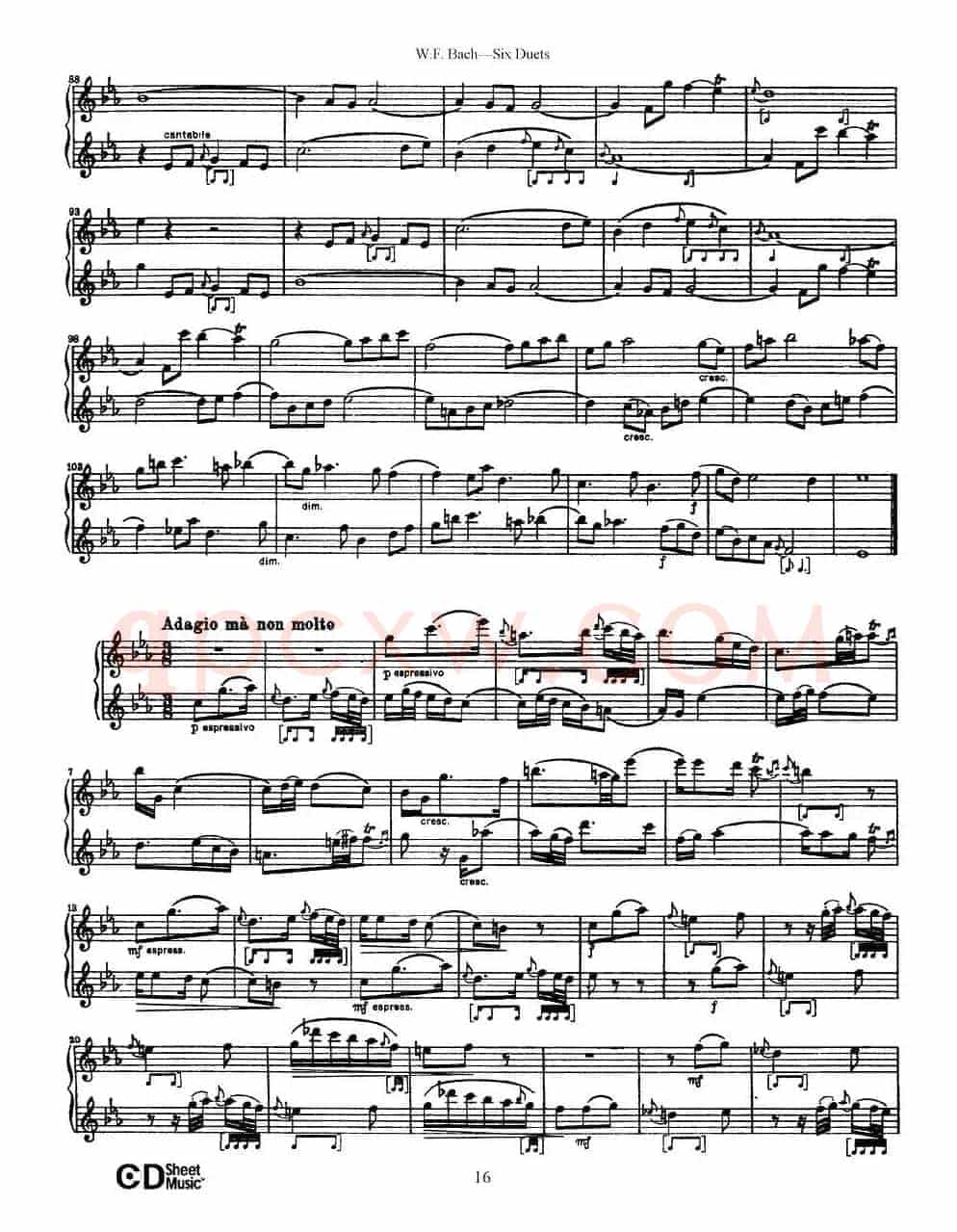 Six Duets（6首二重奏）（3）