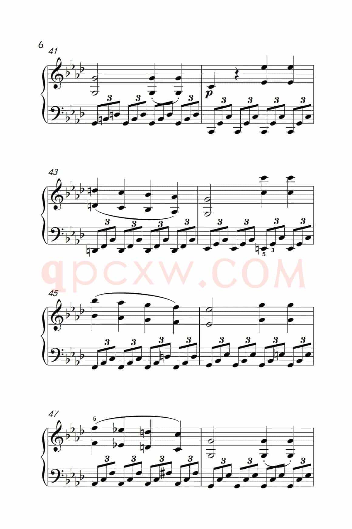 奏鸣曲 Opus 2 Nr.1 第四乐章（贝多芬奏鸣曲集 1）