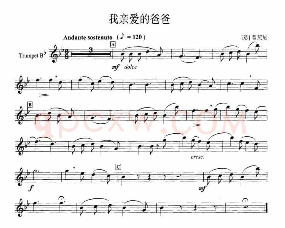 我亲爱的爸爸（小号）