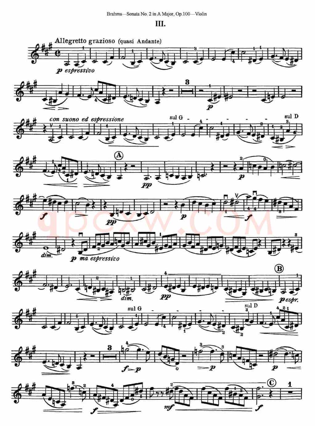 Violin Sonata No.2 in A Major Op.100