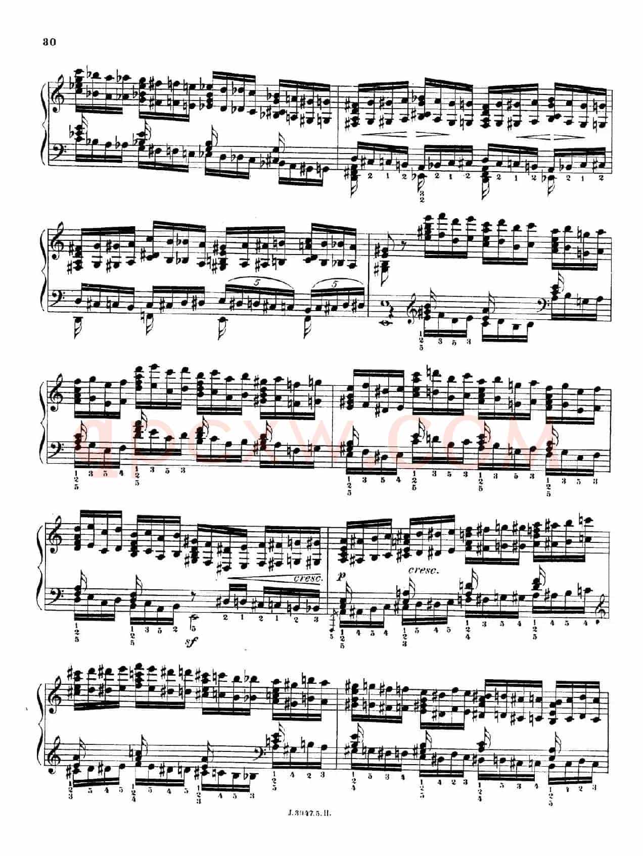 6 Etudes de Concert（6首音乐会练习曲·5）