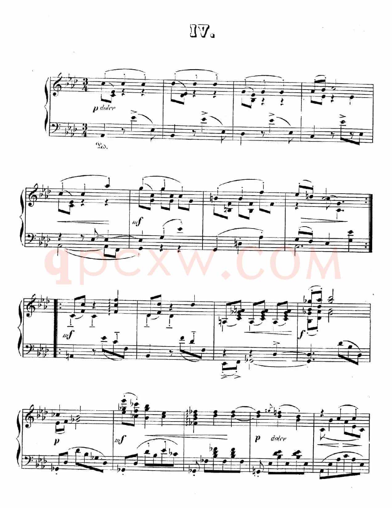 Waltzes Op.23(圆舞曲集·4、降A大调)