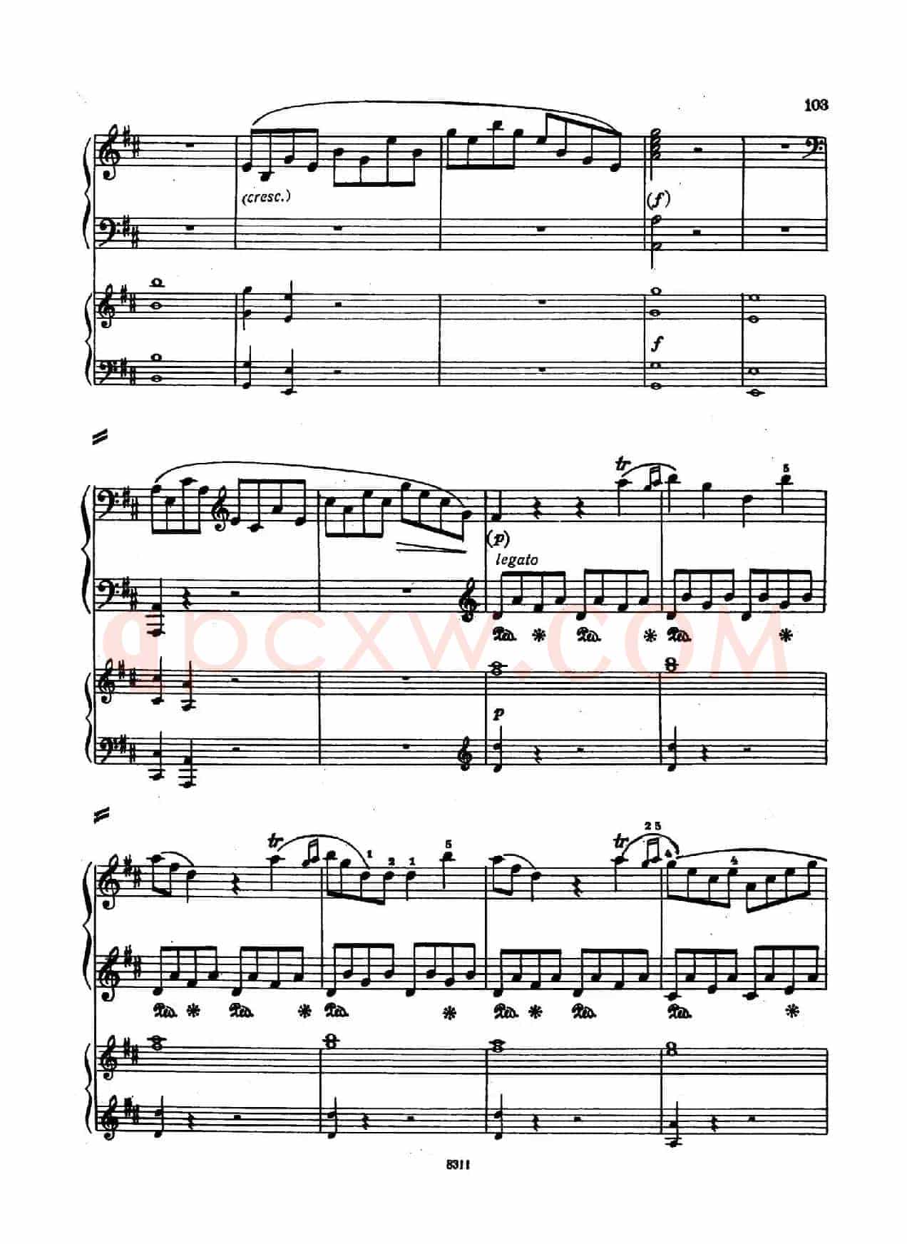 Concerto no 5 K 175 - 2 Piano(Ⅲ)