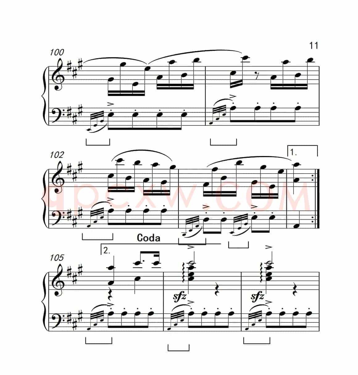 A大调钢琴奏鸣曲（土耳其风格的回旋曲）