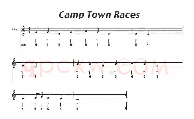 camp town races（布鲁斯）