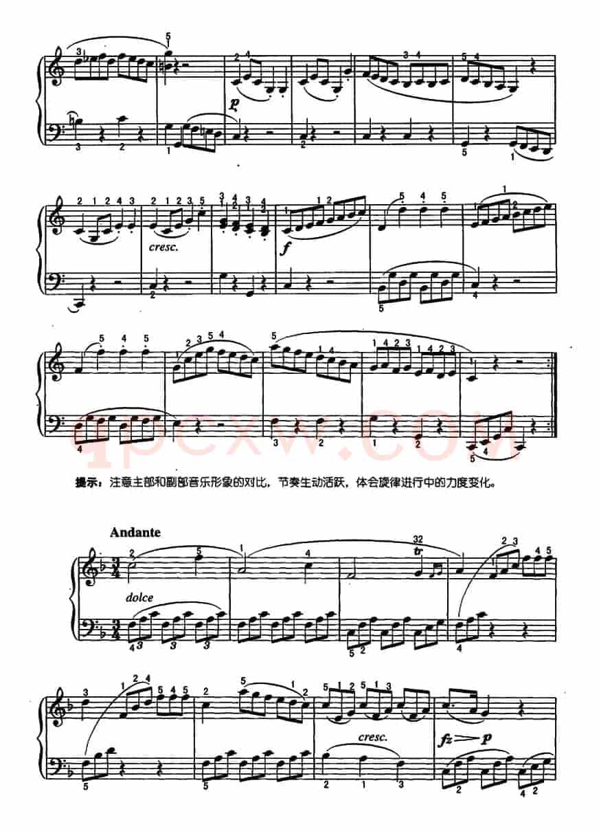 克莱门蒂小奏鸣曲（Op.36.No.1）