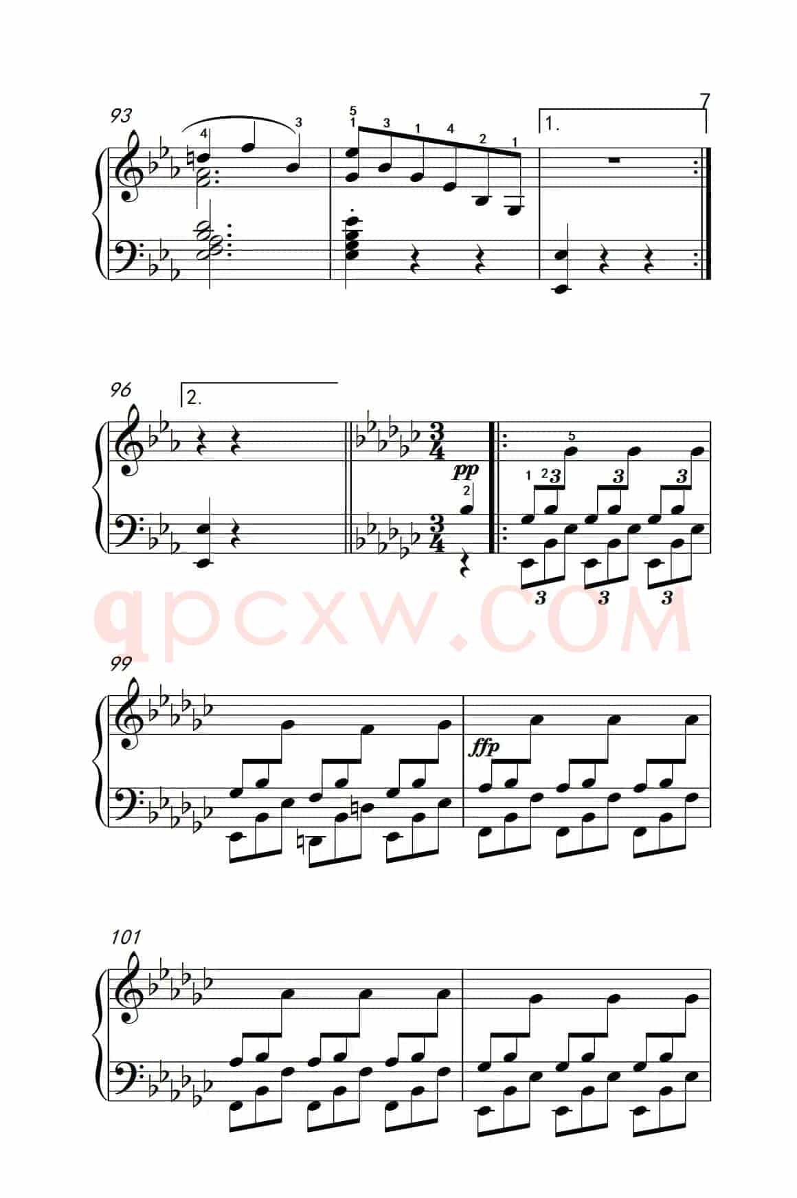 奏鸣曲 Opus 7 第三乐章（贝多芬奏鸣曲集 2）