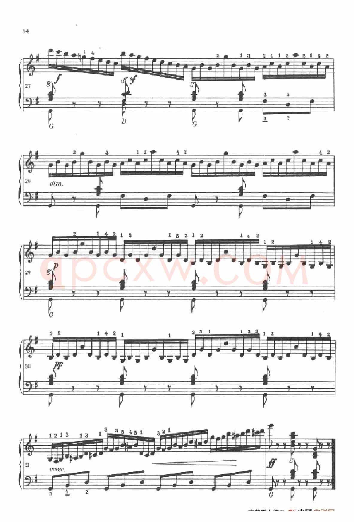 《车尔尼手风琴练习曲集》第Ⅱ册（第21——23首）