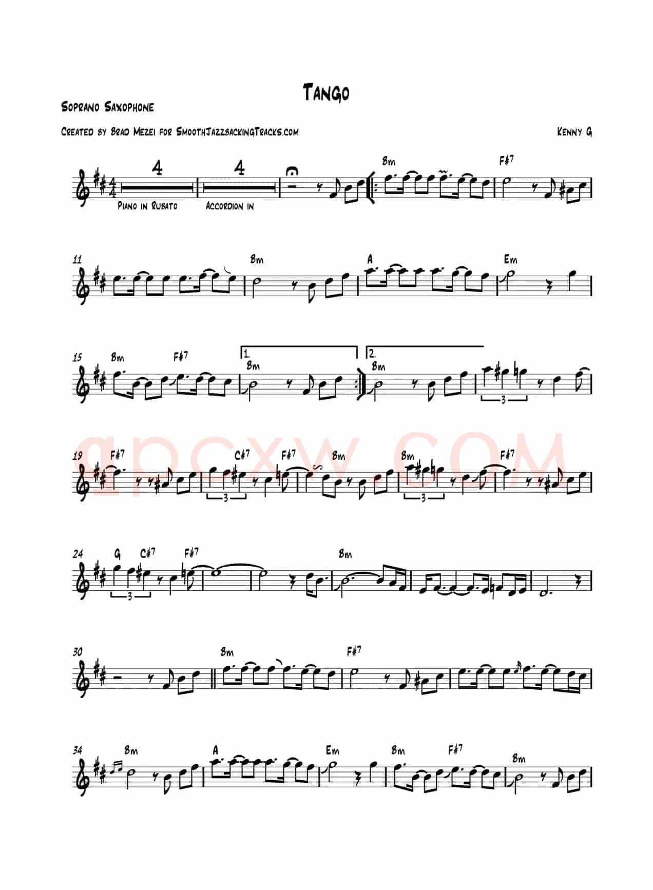 Tango（高音萨克斯）