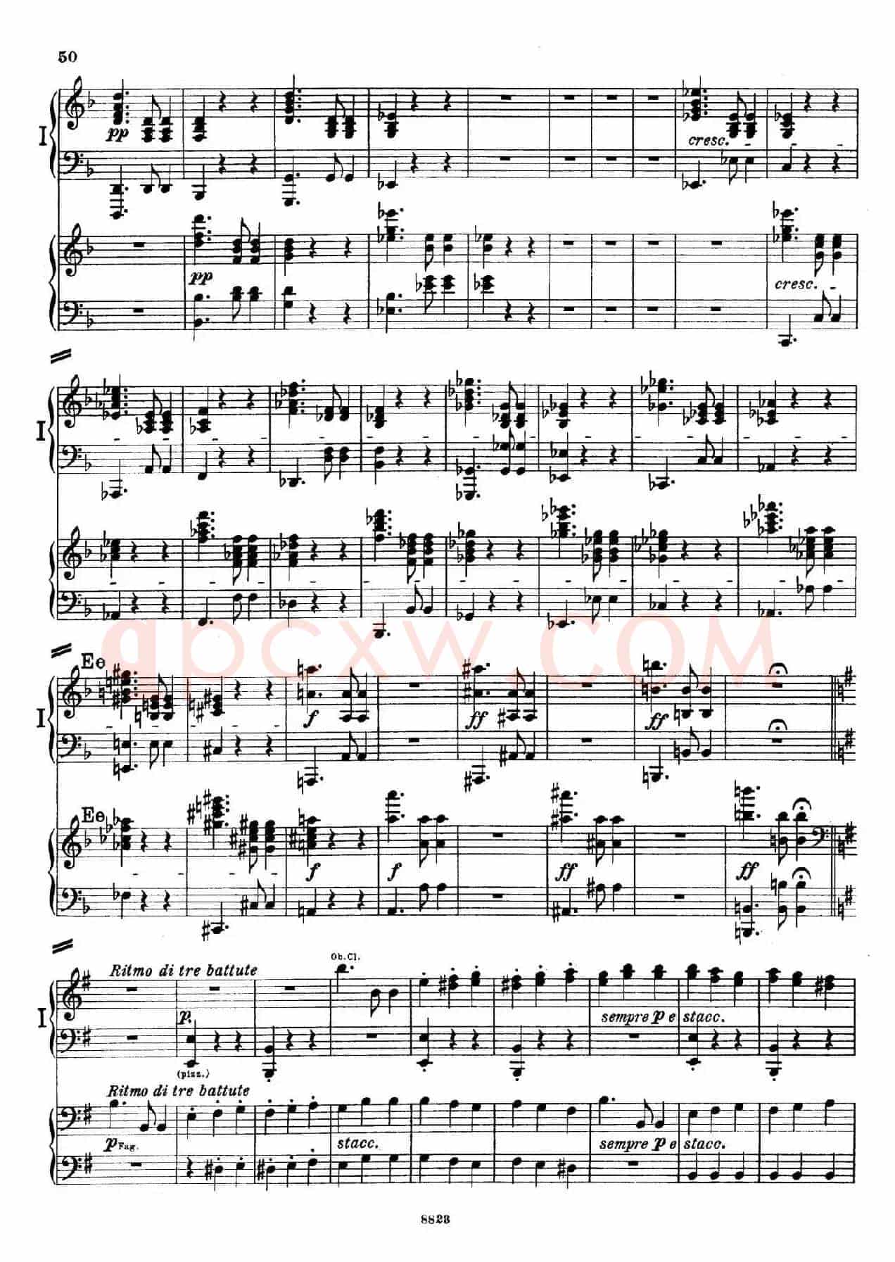 d小调第九交响曲 Op.125(双钢琴P43——52)