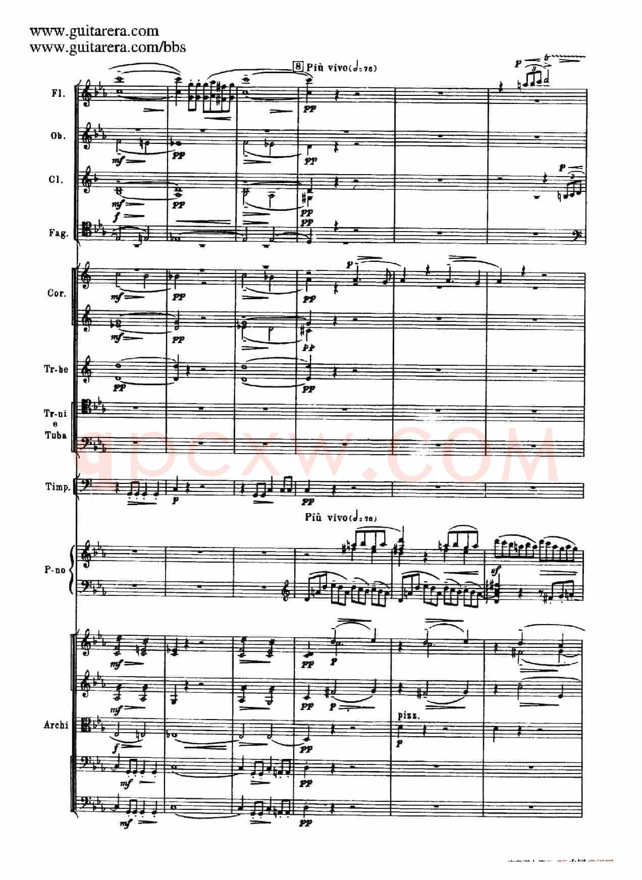 c小调第二钢琴协奏曲 Op.18（第一乐章总谱·P19——27）