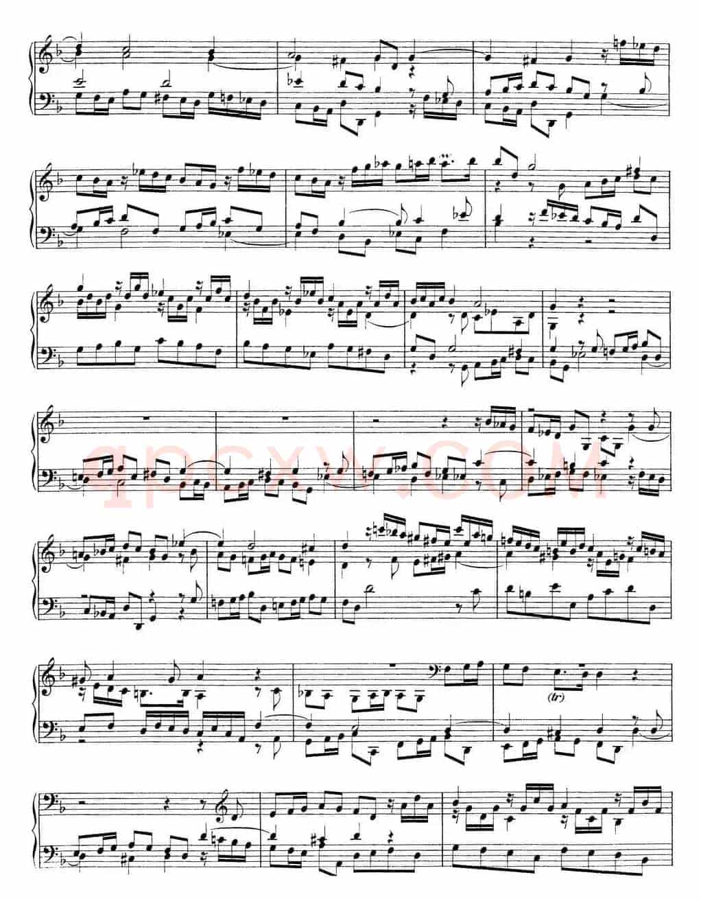 Toccata Minor BWV 913(7首托卡塔·No.4 d小调)