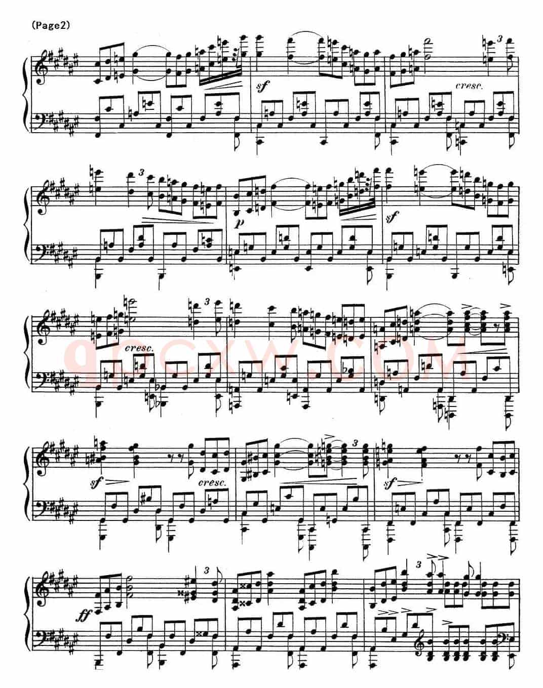 斯克里亚宾12首钢琴练习曲 Op8(No.12 Alexander Scriabin Etudes)
