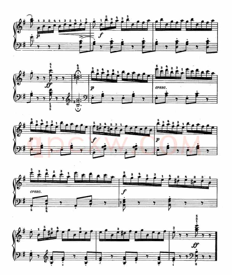 儿童钢琴进阶练习曲50首之22
