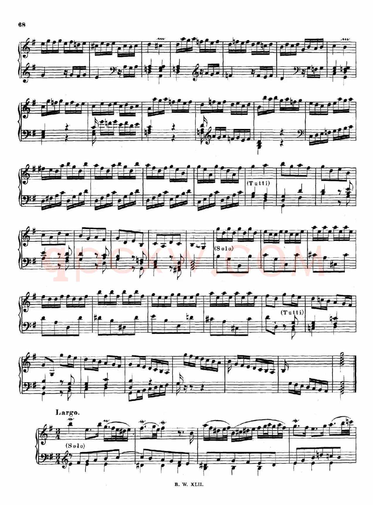 16 Concertos BWV 972-987(十六首为独奏古钢琴而作的协奏曲)(P1——10)