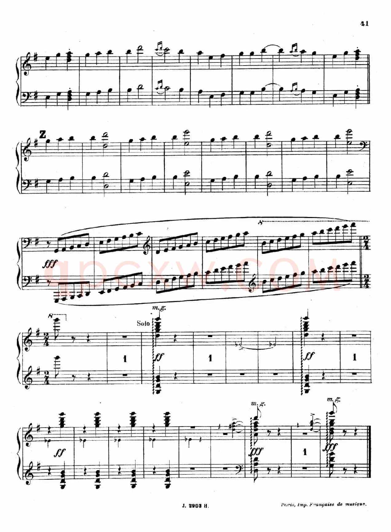 Symphony on a French Mountain Air Op.25(法国山歌交响曲·钢琴独奏·Ⅲ)