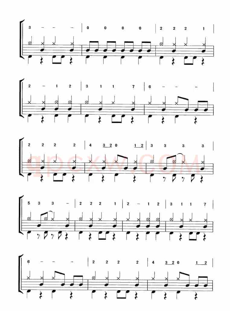 开场曲（鼓谱）