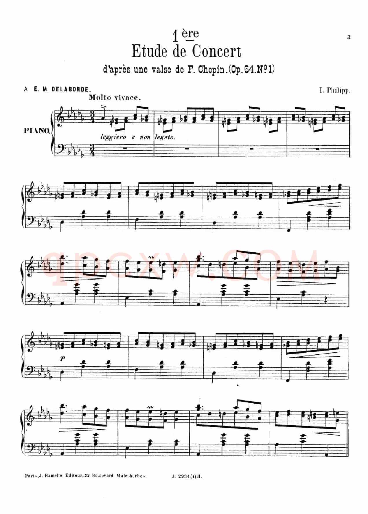 6 Etudes de Concert（6首音乐会练习曲·1）