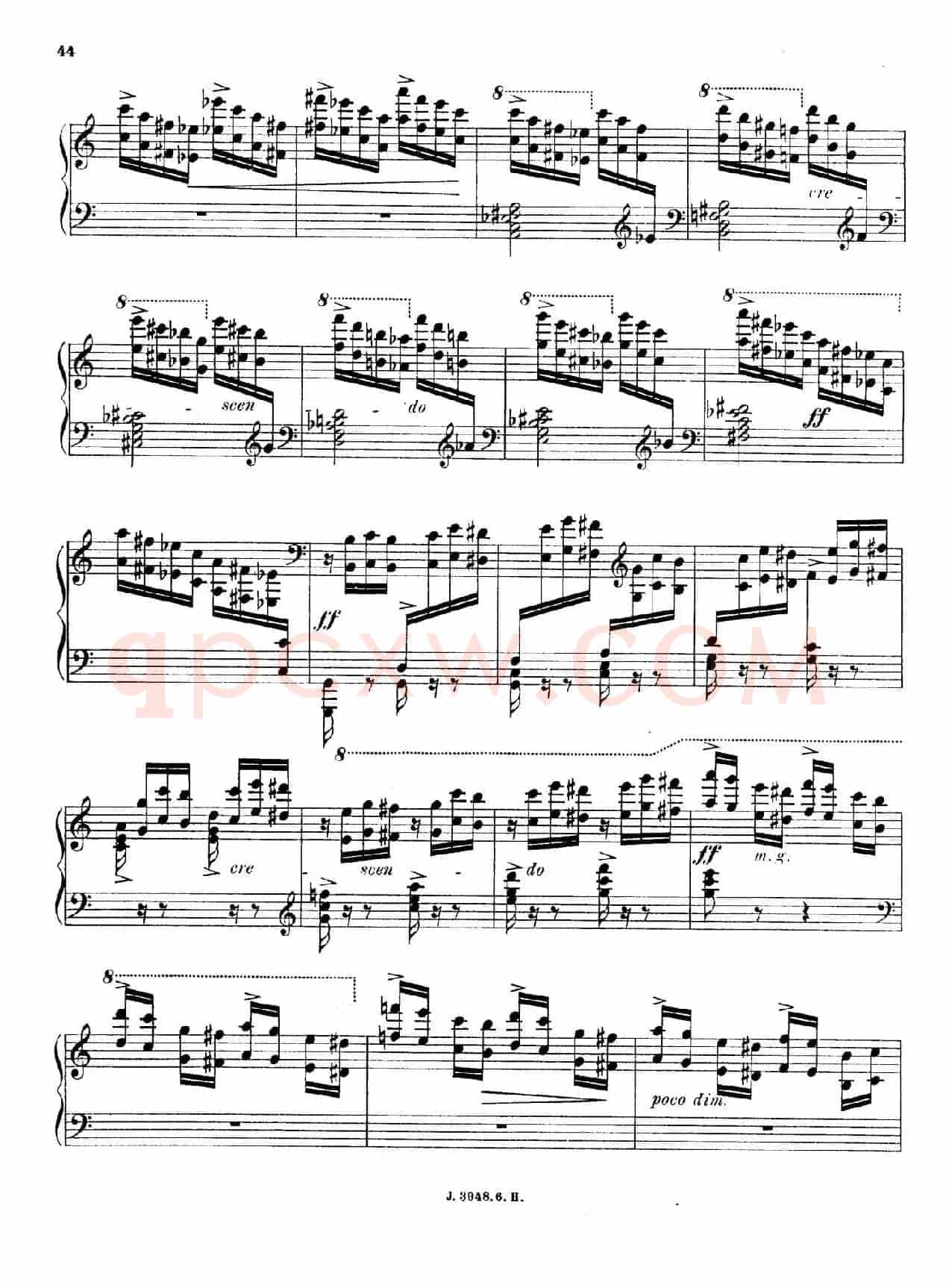 6 Etudes de Concert（6首音乐会练习曲·6）