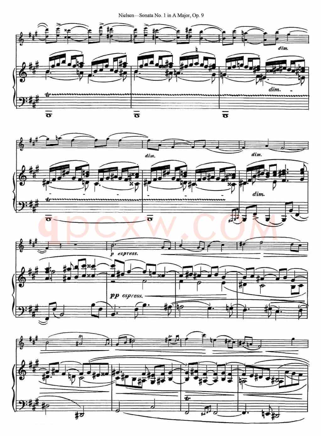Violin Sonata No.1 in A Major Op.9（小提琴+钢琴伴奏）