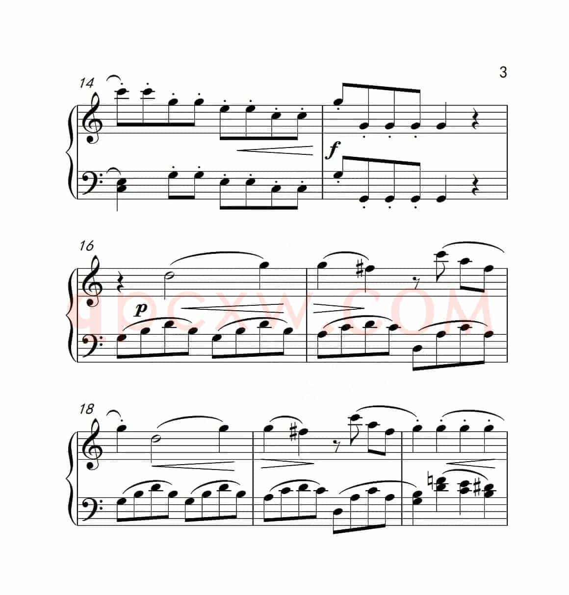 第四级B组 小奏鸣曲（中国音乐学院钢琴考级作品1~6级）