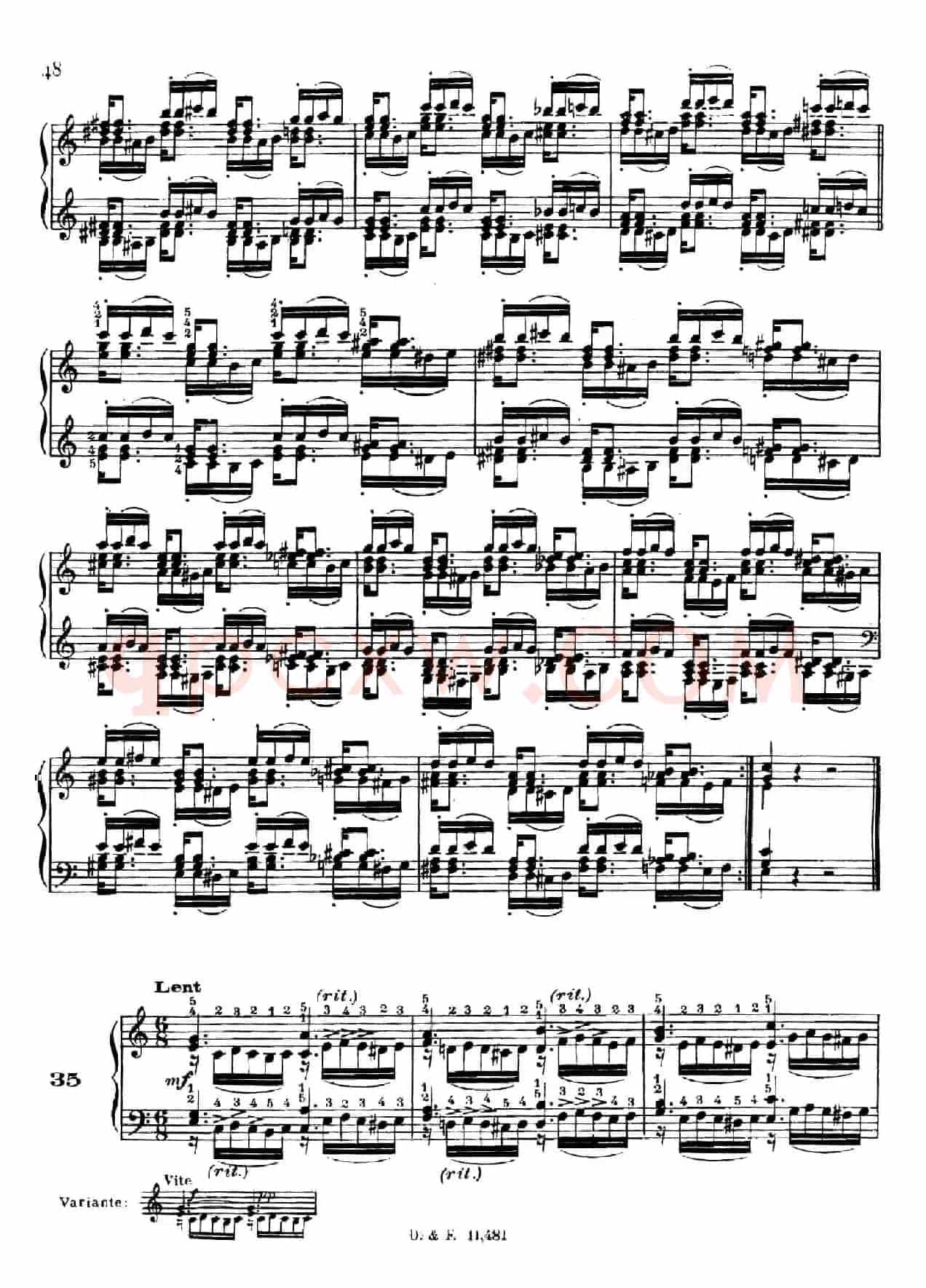 51 Exercises, WoO 6(51首钢琴练习 31—37)