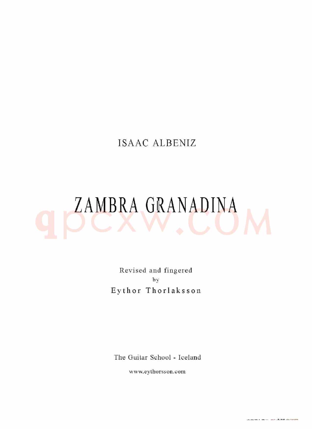 Zambra Granadina（古典吉他）