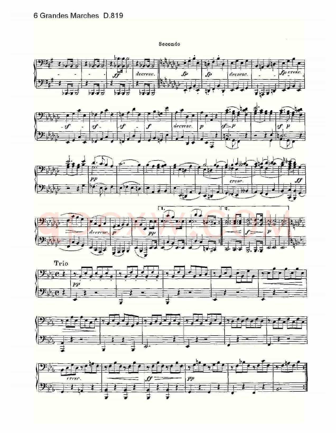 6 Grandes Marches D.819(6 贵族进行曲 D.819)
