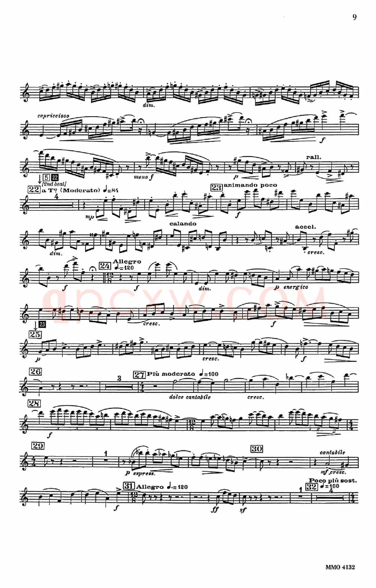 Glazunov Op.109（格拉组诺夫协奏曲Op.109）（中音萨克斯分谱）