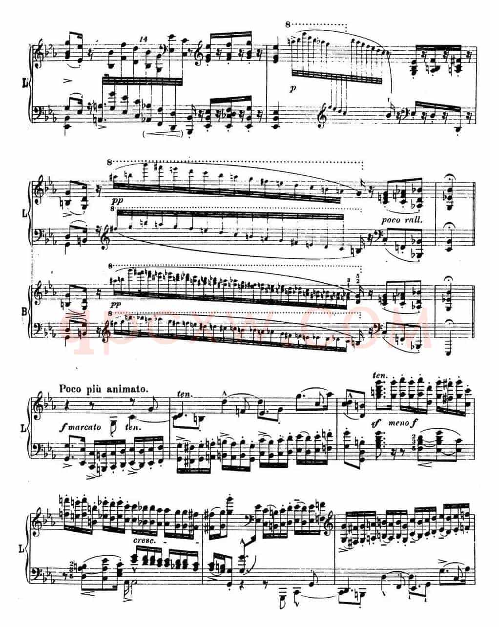 6首帕格尼尼大练习曲（Andantino capriccioso）