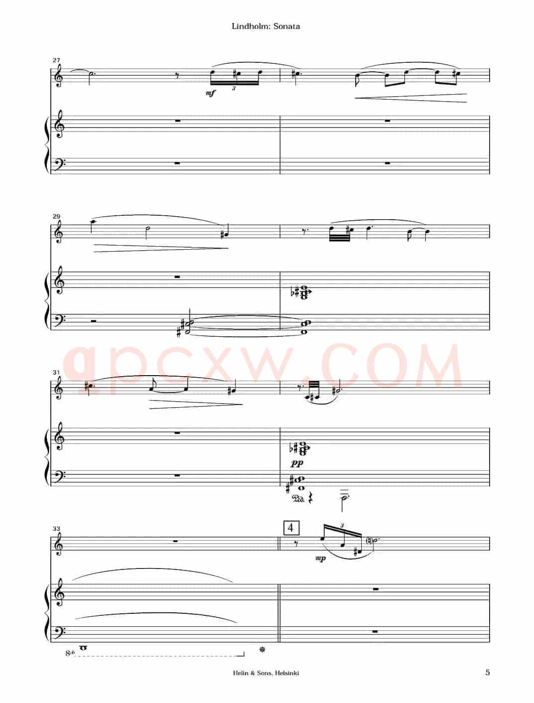 Sonata（长笛+钢琴）