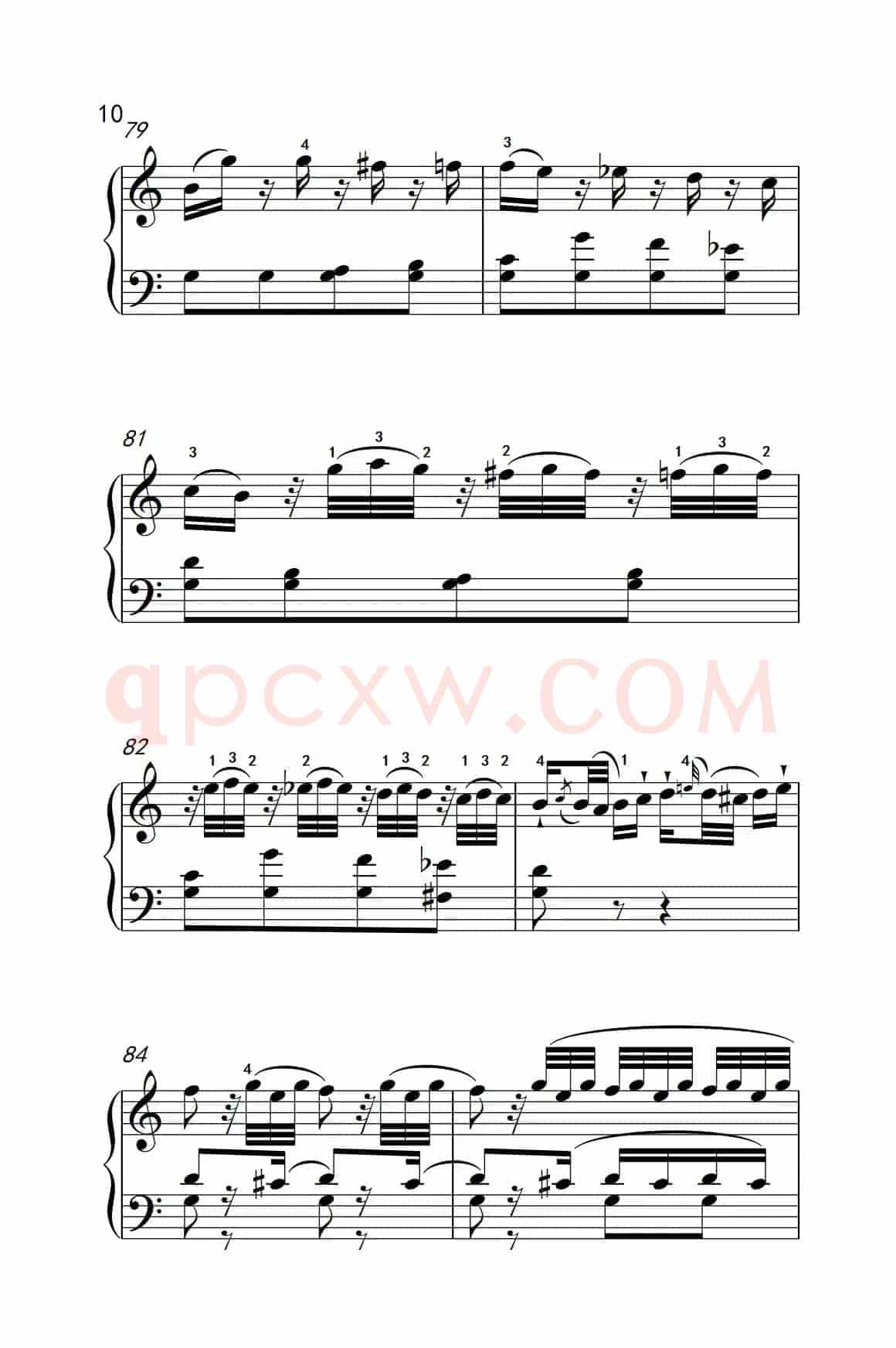 第八级1.C大调奏鸣曲 第一乐章 K.330（中央音乐学院 钢琴（业余）考级教程 7-9级）