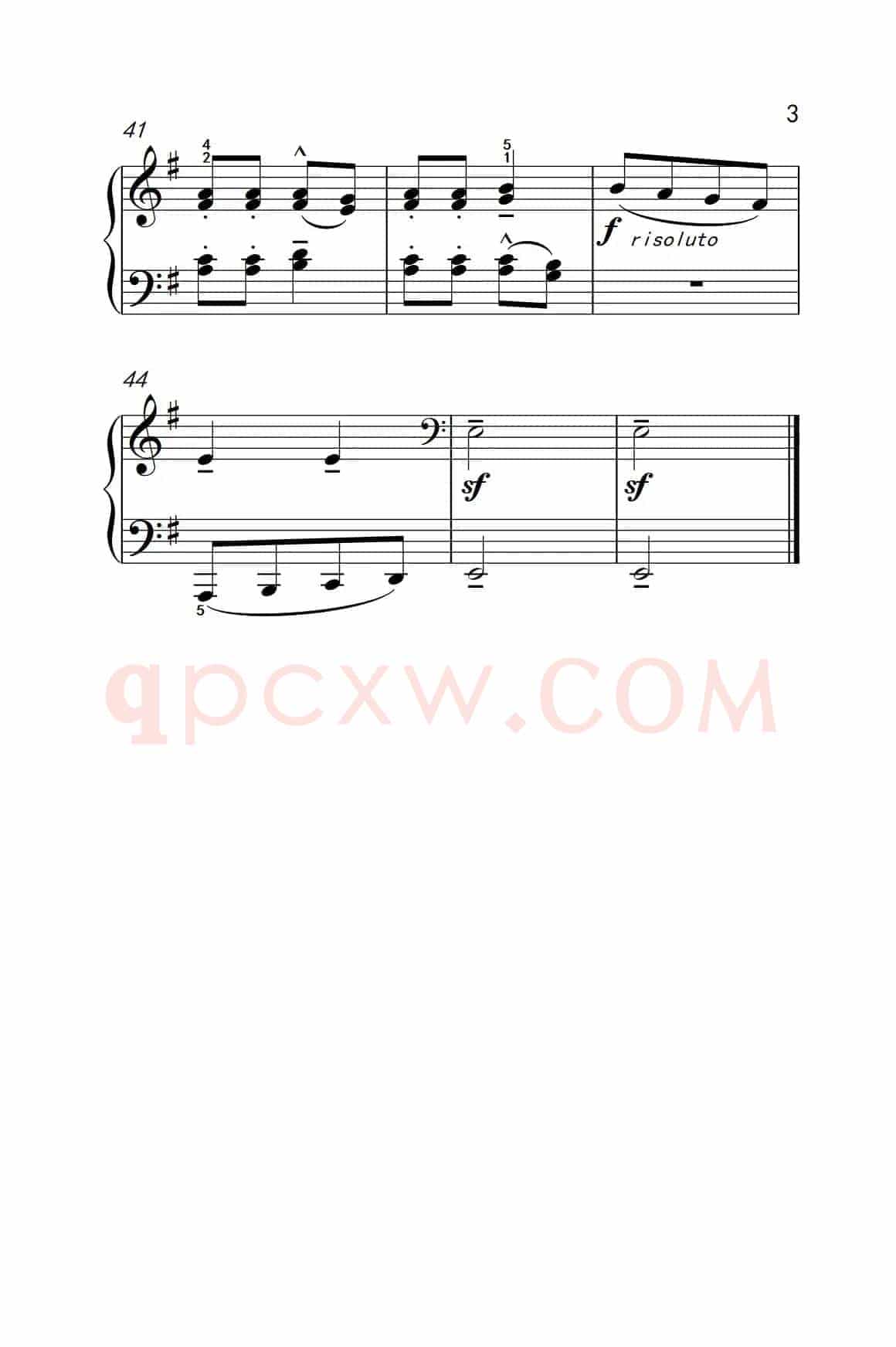 第四级 2.卡农（中央音乐学院 钢琴（业余）考级教程 4-6级）