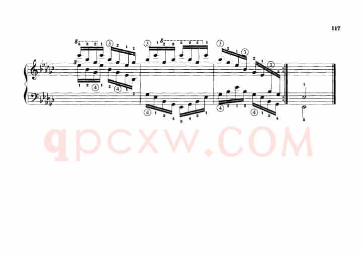 钢琴琶音练习：反向琶音