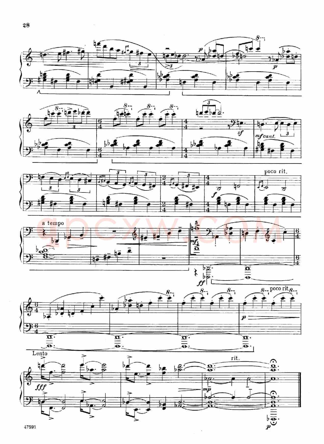 Piano Sonata in E-flat Major Op.95(降E大调钢琴奏鸣曲·Ⅱ)