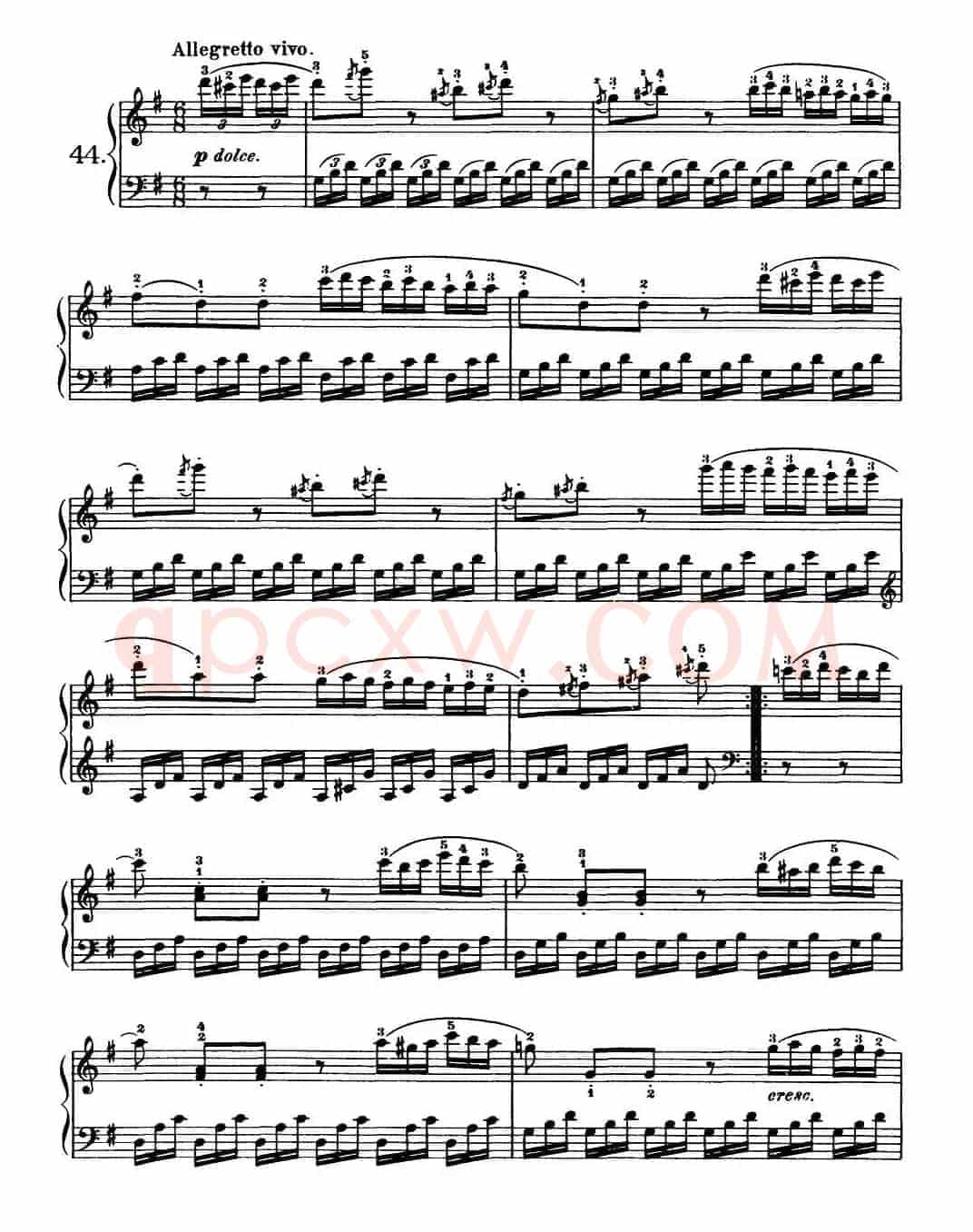 One Hundred and Ten Easy and Progressive Exercises Op.453(车尔尼110首简易练习曲 41——51)