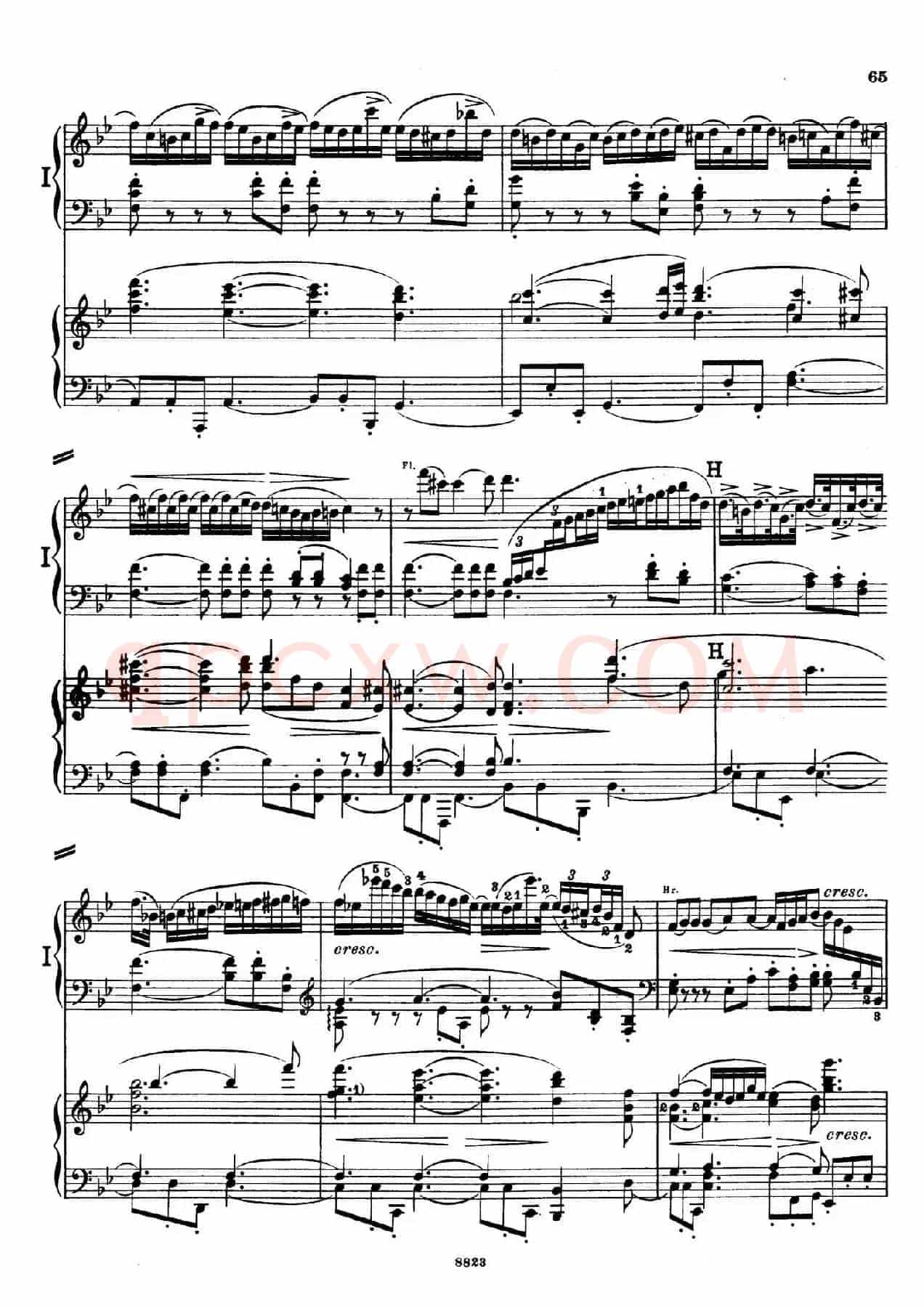 d小调第九交响曲 Op.125(双钢琴P63——72)