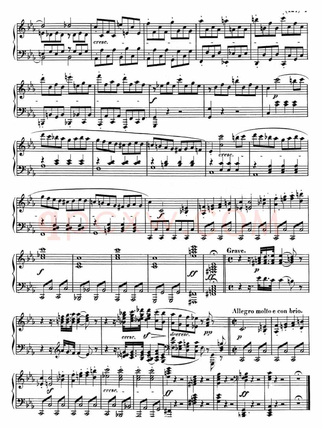 贝多芬钢琴奏鸣曲08 悲怆 C小调 Op.13 C minor